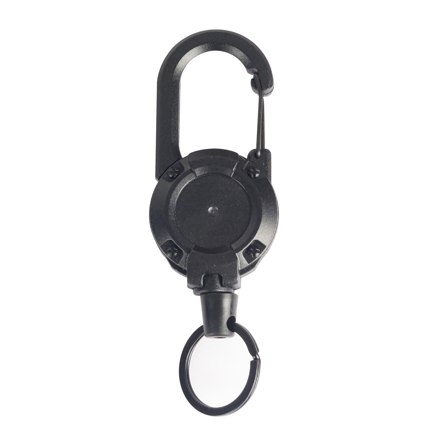 Camping Heavy Duty muss have Retractable Badge Reel Anti-theft Metal Easy-to-pull Buckle Rope Elastic Keychain Sporty Retractable Key Ring Tools