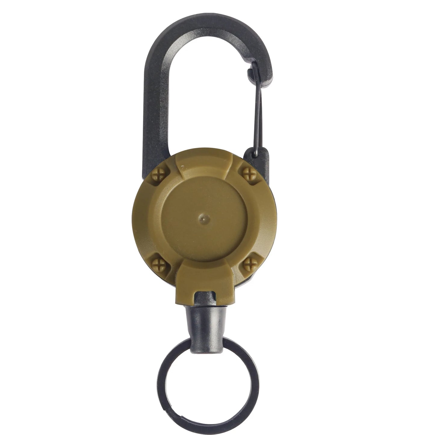 Camping Heavy Duty muss have Retractable Badge Reel Anti-theft Metal Easy-to-pull Buckle Rope Elastic Keychain Sporty Retractable Key Ring Tools