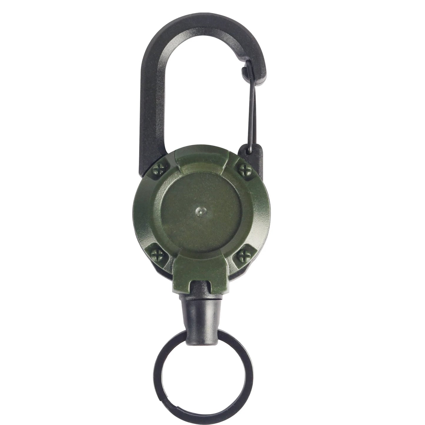 Camping Heavy Duty muss have Retractable Badge Reel Anti-theft Metal Easy-to-pull Buckle Rope Elastic Keychain Sporty Retractable Key Ring Tools