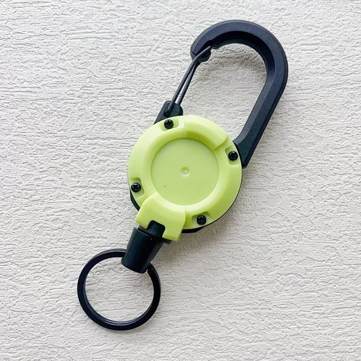 Camping Heavy Duty muss have Retractable Badge Reel Anti-theft Metal Easy-to-pull Buckle Rope Elastic Keychain Sporty Retractable Key Ring Tools